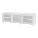 Ver imagem 2 de Rack para Tv até 55 Polegadas Refresh 3 Portas 2 Prateleiras com Vidro Branco - Brv
