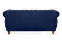 Ver imagem 3 de Sofá Chesterfield Realeza 3 Lugares Decoração Retrô - Suede Azul Marinho