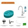 Kit Cuba Ov43 com Torneira 1198 Metal e Válvula Click 1 Polegada B e Sifão Cromado e Flexível Compac - 3