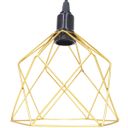 Ver imagem 4 de 4 Pendentes Aramado Cálice Luminária Lustre Teto Retrô Vintage Industrial Balcão Dourado