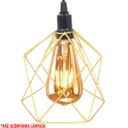 Ver imagem 3 de 4 Pendentes Aramado Cálice Luminária Lustre Teto Retrô Vintage Industrial Balcão Dourado
