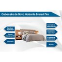 Ver imagem 2 de Painel Cama Box Madeirado Cor Cumaru Casal Everest Plus 2 Mesas C/ 2 Gavetas Cumaru - Novo Horizonte
