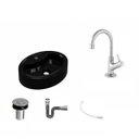 Ver imagem 2 de Kit Cuba Ov43 com Torneira 1198 Metal e Válvula Click 1 Polegada B e Sifão Cromado e Flexível Compac