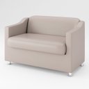 Ver imagem 7 de Kit Sofá Namoradeira Bia + 2 Poltronas Sala Recepção Cor:bege