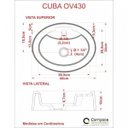 Ver mais imagens de Kit Cuba Ov43 com Torneira 1198 Metal e Válvula Click 1 Polegada B e Sifão Cromado e Flexível Compac