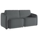 Ver imagem 2 de Sofá Cama para Sala de Estar 3 Lugares 236cm Montserrat K01 Bouclê Cinza - Lyam Decor