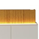 Ver imagem 4 de Painel Suspenso Magnifico 220 para Tvs de até 75 Polegadas com Led Naturale Off White - Gelius
