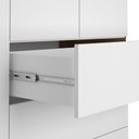 Ver imagem 3 de Cômoda Infantil 100% MDF com 1 Porta e 4 Gavetas 119,5cm Multimóveis Crper-CMO016 Branco