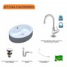 Kit Cuba Ov43 com Torneira 1198 Metal e Válvula Click 1 Polegada G e Sifão Pvc e Flexível Compace - 3