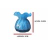 Conjunto 3 Vasos Decorativo Murano Trouxinha P. M. G. Azul Bebê - 5