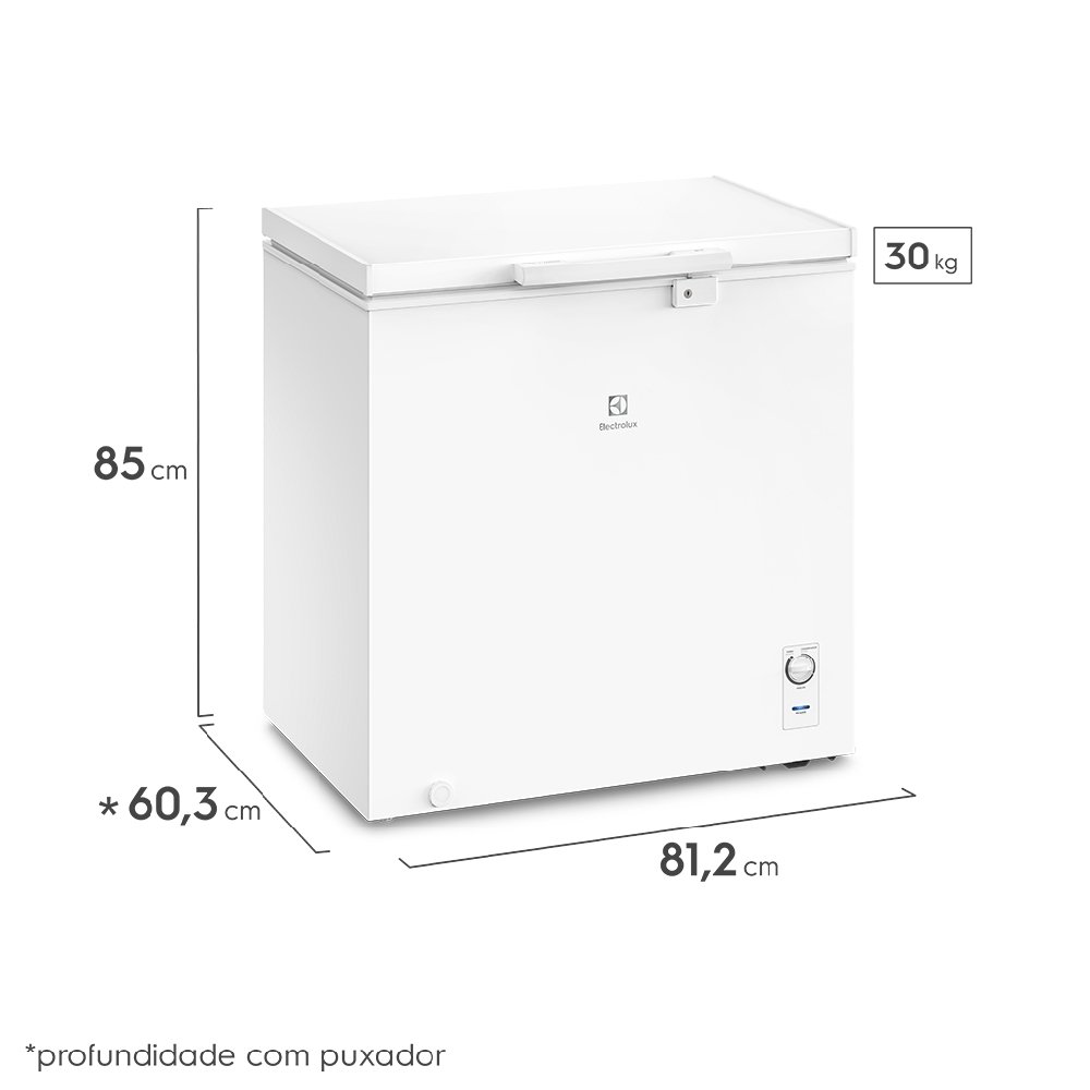 Freezer Horizontal Electrolux 1 Porta 199L HE200 Branco - 4