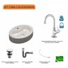 Kit Cuba Ov43 com Torneira 1198 Metal e Válvula Click 1 Polegada G e Sifão Cromado e Flexível Compac - 3