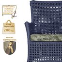 Ver imagem 4 de 1 Sofá Área e Mesa Igapó Alumínio Pintura Marrom Corda Náutica Estofado Impermeável Almofada 5 Trama