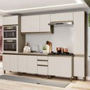 Ver imagem 1 de Cozinha Modulada 306,5cm Completa 6 Peças com Torre Quente e Paneleiro 14 Portas 2 Gavetas Connect H