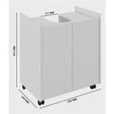 Ver imagem 3 de Gabinete Eccos Com Porta Branco