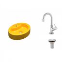 Ver imagem 2 de Kit Cuba Ov43 com Torneira 1198 Metal e Válvula 1 Polegada Compace