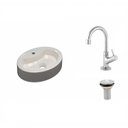 Ver imagem 2 de Kit Cuba Ov43 com Torneira 1198 Metal e Válvula 1 Polegada Compace