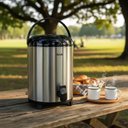 Ver imagem 2 de Garrafa Térmica Botijão Inox 9,5L com Torneira para Café Chá Aço Inox e Plástico Inox