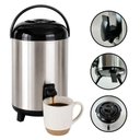 Ver imagem 3 de Garrafa Térmica Botijão Inox 9,5L com Torneira para Café Chá Aço Inox e Plástico Inox