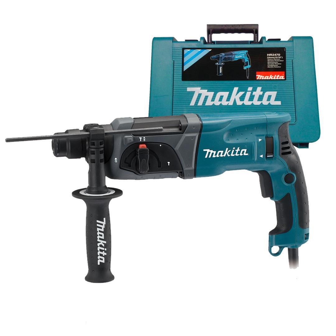 Martelete Combinado Hr2470 Sds 800w Makita + Acessórios 220v - 2