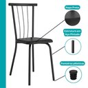 Ver imagem 3 de Conjunto 2 Cadeiras de Jantar 154 Carraro Preto