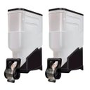 Ver imagem 1 de 2 Módulos Dispenser Avulso 35 Litros ou 15 Kilos Armazenamento Ração Grãos Cereais Preto Agp