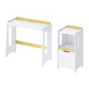 Ver imagem 2 de Escrivaninha e Estante Nicho com Portal Petit Casatema MadeiraOriginals Branco/Mel
