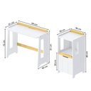 Ver imagem 3 de Escrivaninha e Estante Nicho com Portal Petit Casatema MadeiraOriginals Branco/Mel