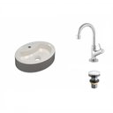 Ver imagem 2 de Kit Cuba Ov43 com Torneira 1198 Metal e Válvula Click 1 Polegada G Compace