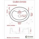 Ver imagem 6 de Kit Cuba Ov43 com Torneira 1198 Metal e Válvula Click 1 Polegada G Compace