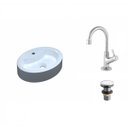 Ver imagem 2 de Kit Cuba Ov43 com Torneira 1198 Metal e Válvula Click 1 Polegada G Compace