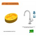 Ver imagem 3 de Kit Cuba Ov43 com Torneira 1198 Metal 1/4 Volta Compace