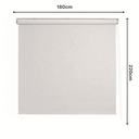 Ver imagem 4 de Persiana Pronta Rolo Blackout Robust 180larg X 220alt Linho