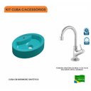Ver imagem 3 de Kit Cuba Ov43 com Torneira 1198 Metal 1/4 Volta Compace