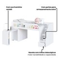 Ver imagem 4 de Cama Infantil c/ Escrivaninha 3 Gavetas 2 Portas e Escada