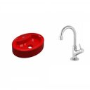 Ver imagem 2 de Kit Cuba Ov43 com Torneira 1198 Metal 1/4 Volta Compace