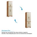 Ver imagem 5 de Armário Multiuso Blanc 4 Portas 4 Prateleiras 100% MDF Canela/Off White - Rio Doce