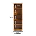 Ver imagem 4 de Armário Multiuso Blanc 4 Portas 4 Prateleiras 100% MDF Canela/Off White - Rio Doce