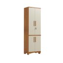 Ver imagem 2 de Armário Multiuso Blanc 4 Portas 4 Prateleiras 100% MDF Canela/Off White - Rio Doce