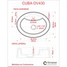 Kit Cuba Ov43 com Torneira Luxo 1195 Metal e Válvula 1 Polegada e Sifão Pvc e Flexível Compace - 8