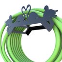 Ver imagem 1 de Suporte Enrolador De Mangueira De Jardim Passaro Preto