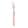 Cj 6 Garfos p/ Mesa Inox Cabo Plástico Destiny Rosa 21,5cm - 1