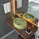 Ver imagem 1 de Kit Cuba Ov43 com Torneira Luxo 1195 Metal e Válvula 1 Polegada e Sifão Pvc e Flexível Compace