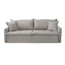 Ver imagem 6 de Sofá Cama Veludo em Madeira Eucalipto 240cm Meu Sofá Online B026 Veludo Prata