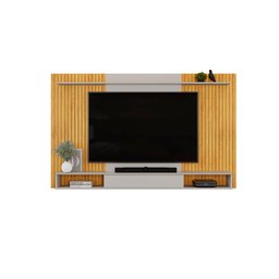 Painel para Tv até 70 Polegadas 1 Prateleira Dj Móveis Leo Cedro Bali - 3