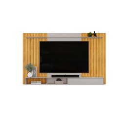 Painel para Tv até 70 Polegadas 1 Prateleira Dj Móveis Leo Cedro Bali - 4