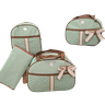 Bolsa maternidade bebê kit 4peças Trocador Verde impermeável - 1