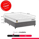 Ver imagem 3 de Cama Box Casal Cinza + Colchão Life D33 Pillow Top Branco 56x138x188cm - e-Shop Casa