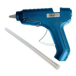 Pistola de Cola Quente Apl20 40w Bivolt Azul com Refil - Tilibra - 1