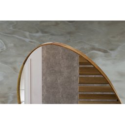 Espelho Decorativo Organico 100x70 com Borda Moldura em Lamina de Madeira Grande - 4